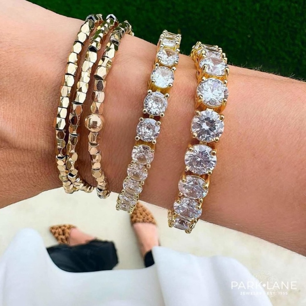 Mini Gold Impression- Park Lane Tennis Bracelet